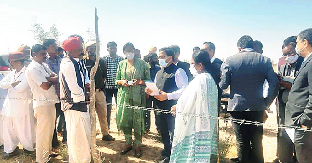 Central team visits drought-hit areas